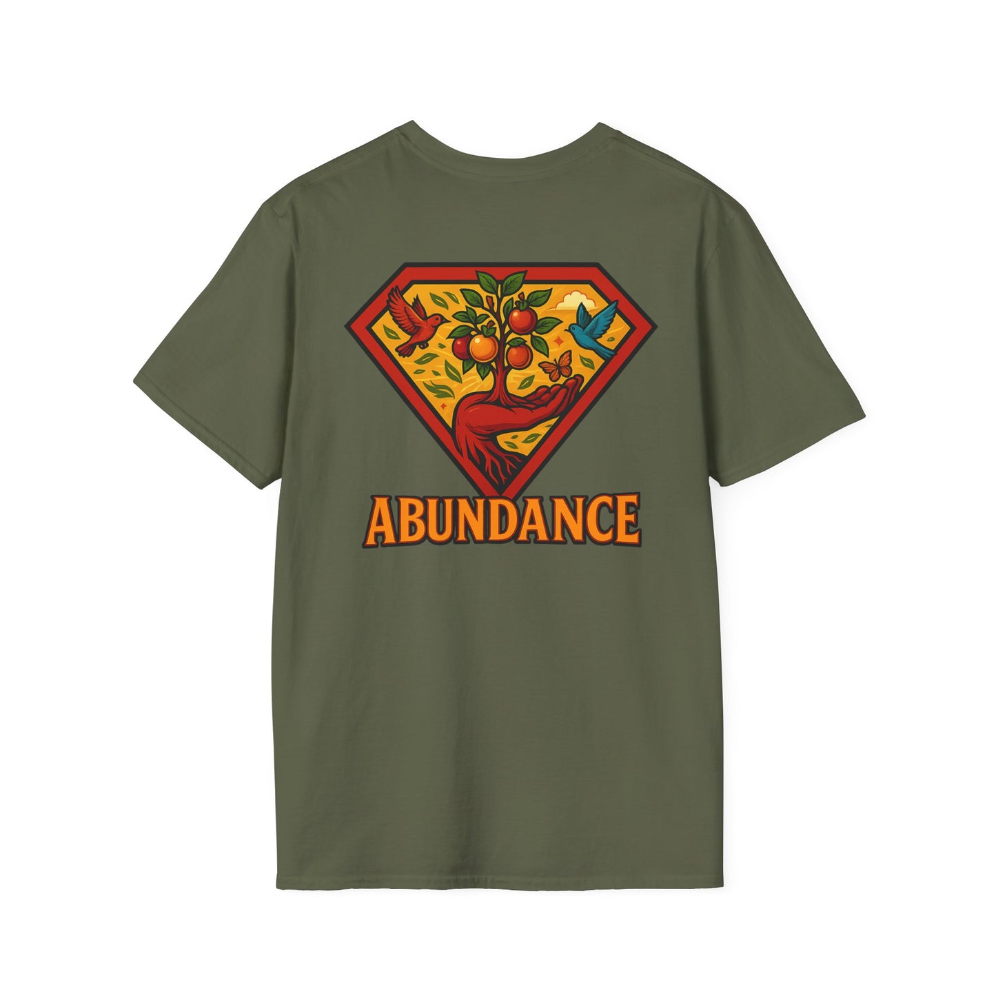 Abundance Superhero T-Shirt, Positive Affirmation Tee, Unisex Gift, Motivational Shirt, Casual Wear, Inspirational Apparel