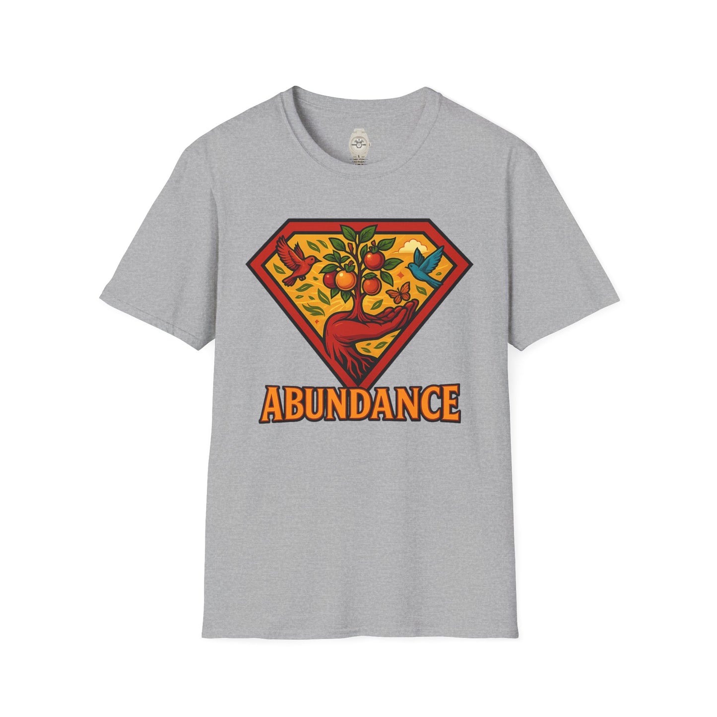 Abundance Superhero T-Shirt, Positive Affirmation Tee, Unisex Gift, Motivational Shirt, Casual Wear, Inspirational Apparel