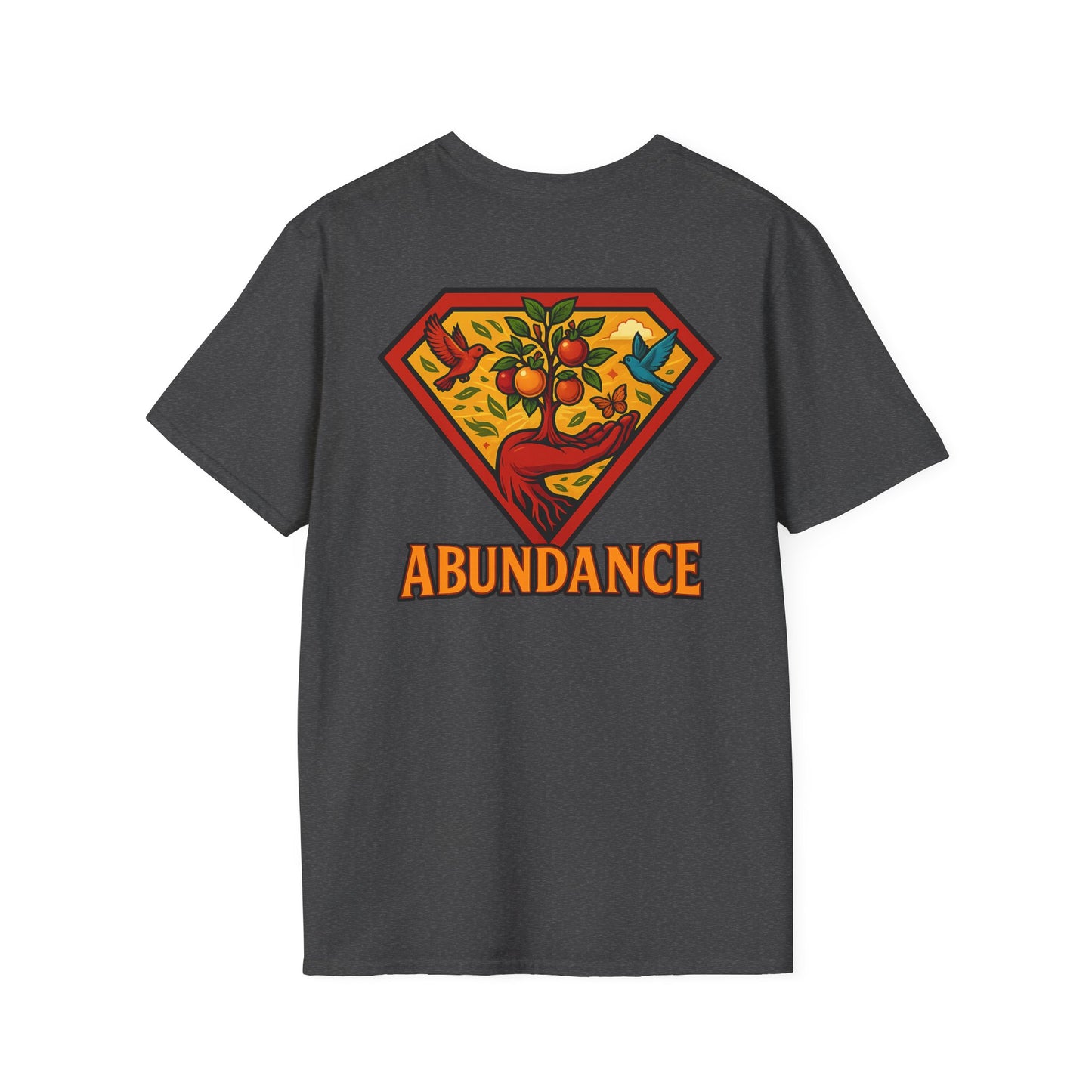 Abundance Superhero T-Shirt, Positive Affirmation Tee, Unisex Gift, Motivational Shirt, Casual Wear, Inspirational Apparel