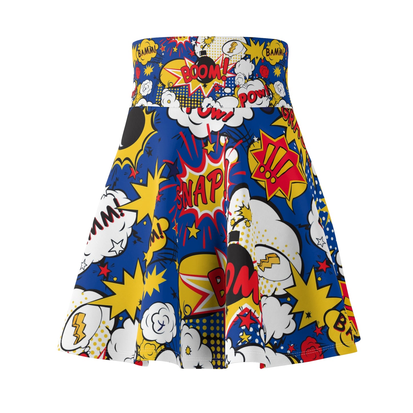 Pow, wow, comic book Women's Skater Skirt (AOP)