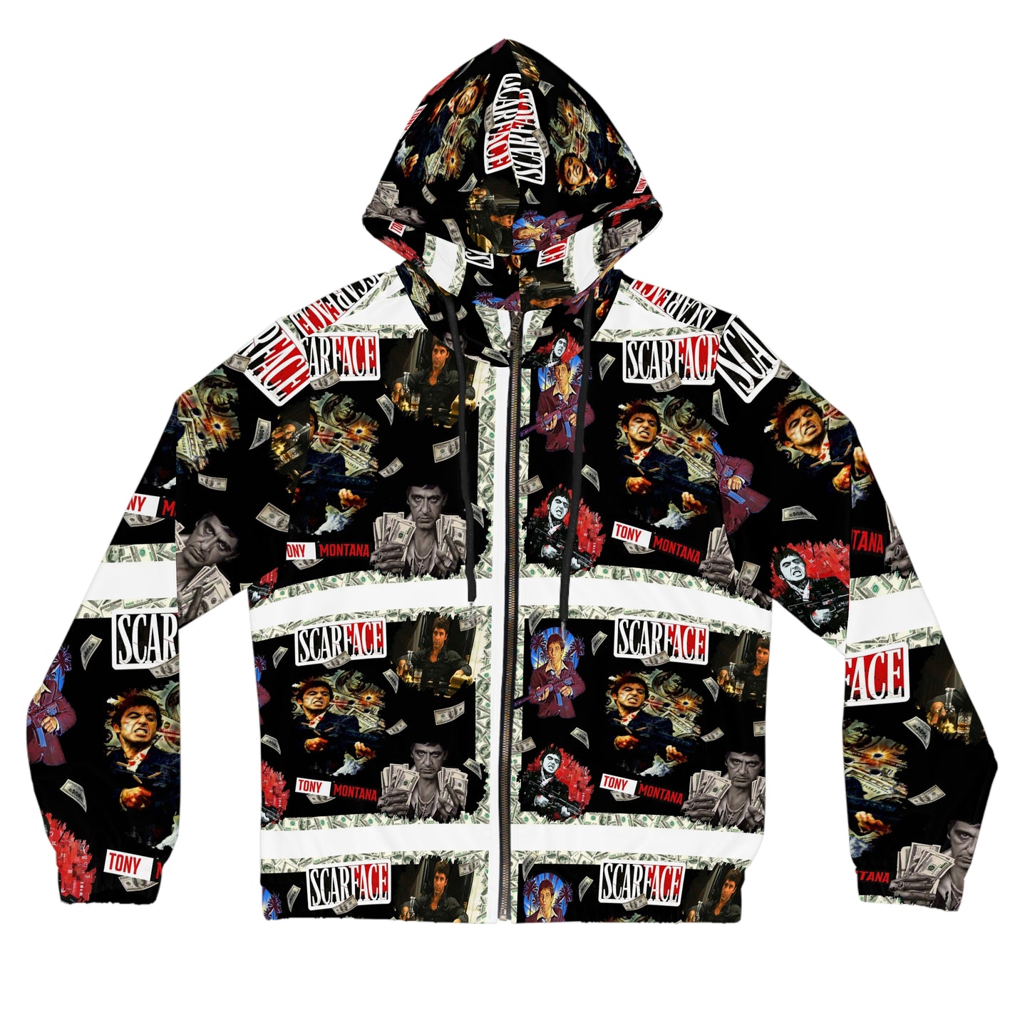 Scarface Womens Full-Zip Hoodie (AOP)