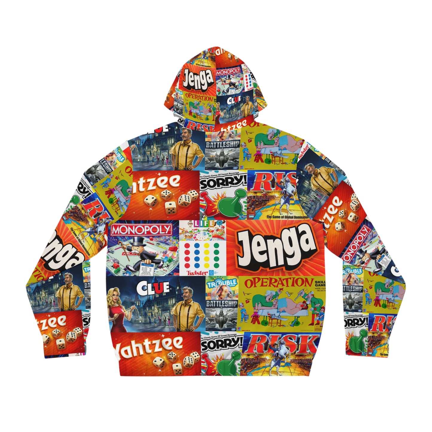 Board game Men's Full-Zip Hoodie (AOP)