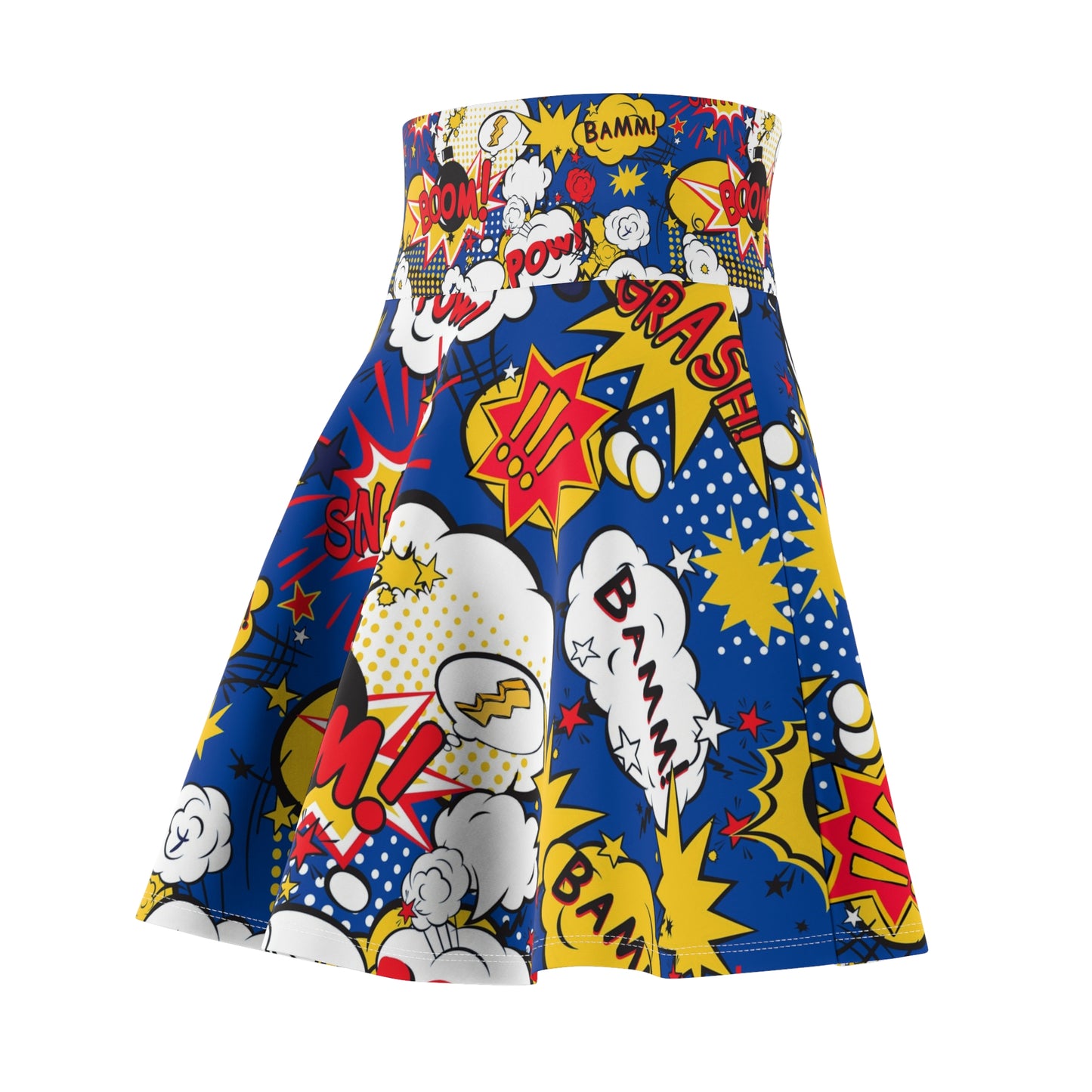 Pow, wow, comic book Women's Skater Skirt (AOP)
