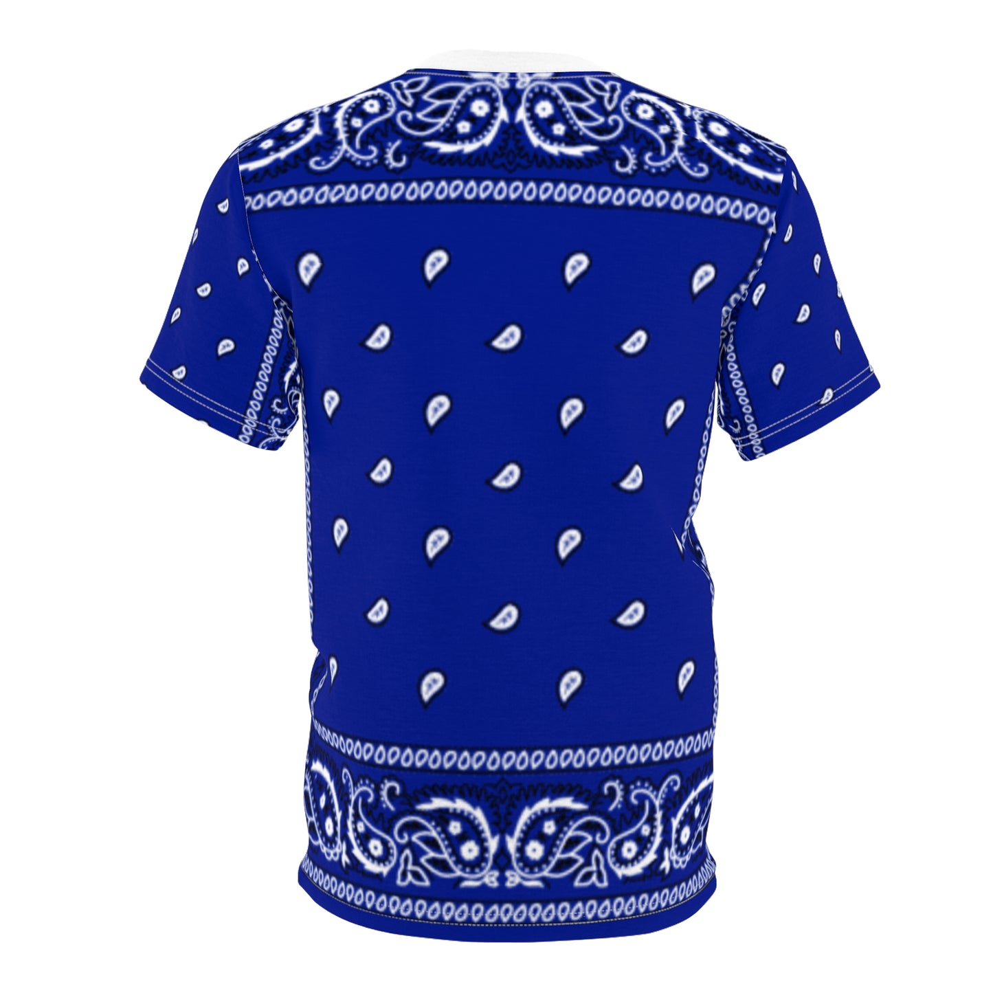 Bandana blue Unisex AOP Cut & Sew Tee