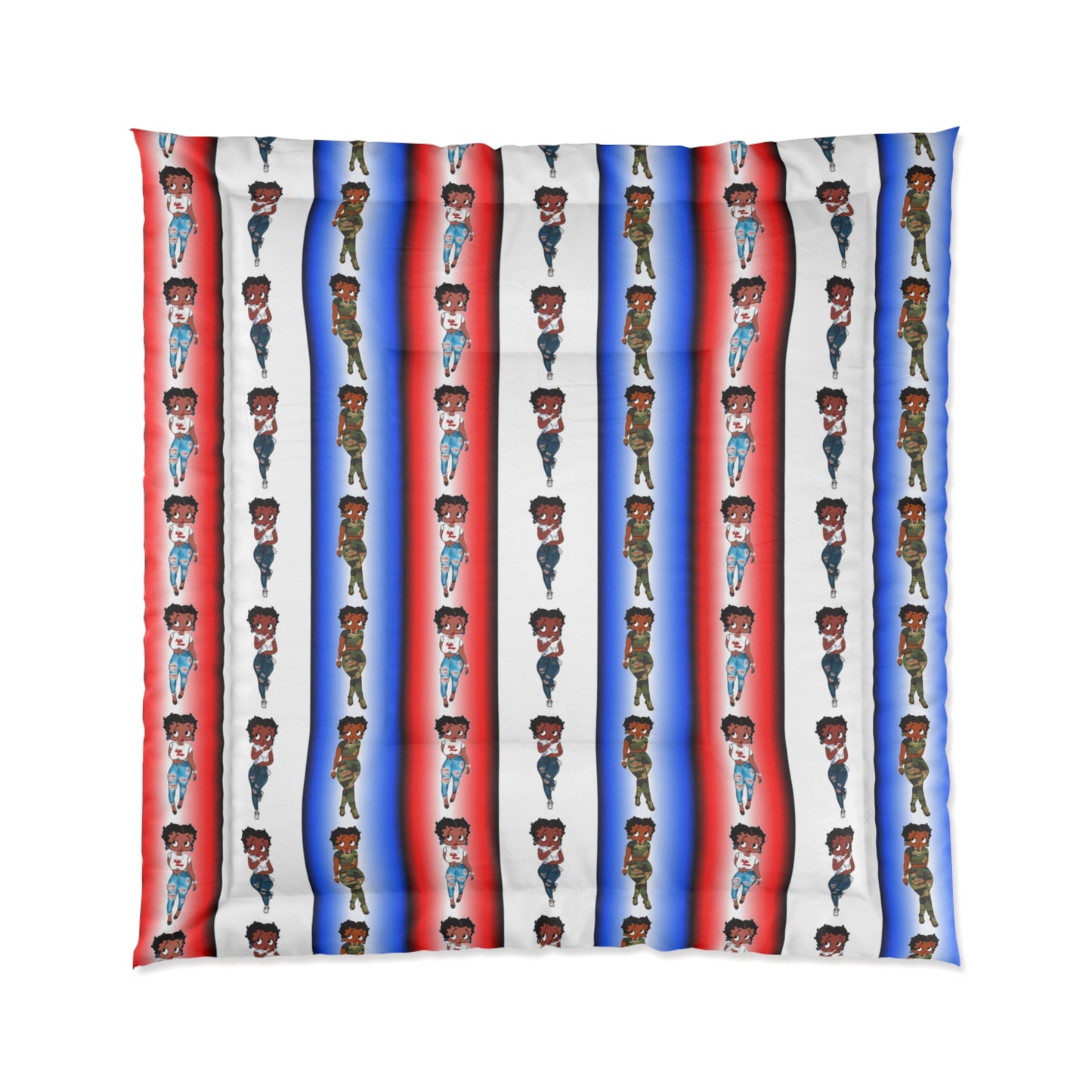 Betty boop red white and blue Comforter