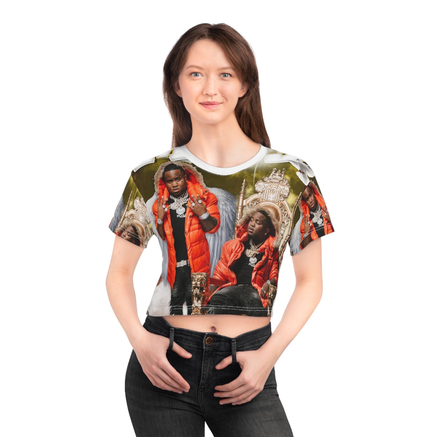 Mo3 AOP Crop Tee