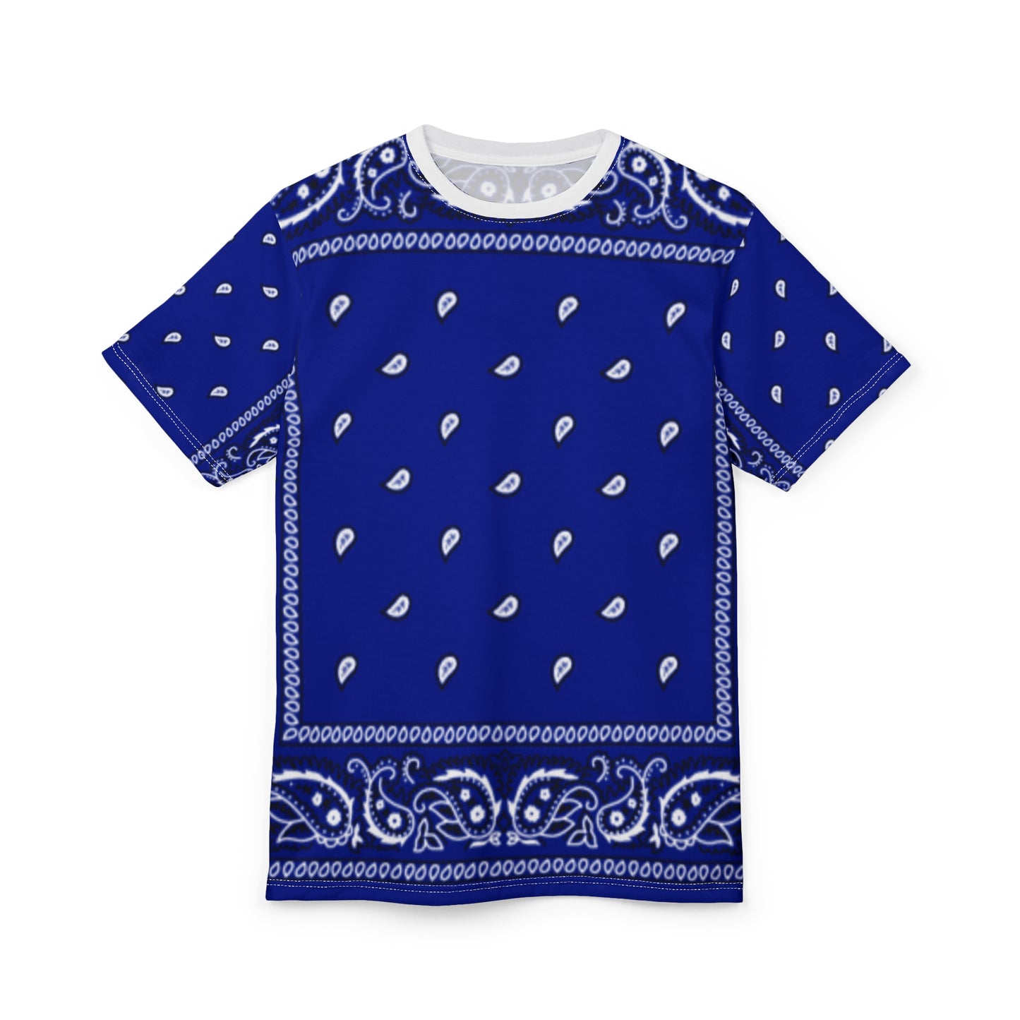 Bandana blue Unisex AOP Cut & Sew Tee