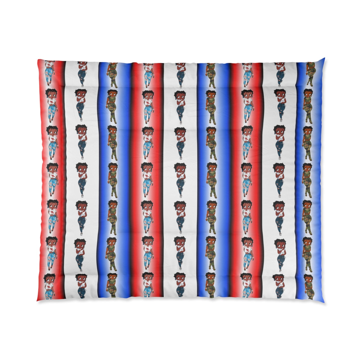 Betty boop red white and blue Comforter