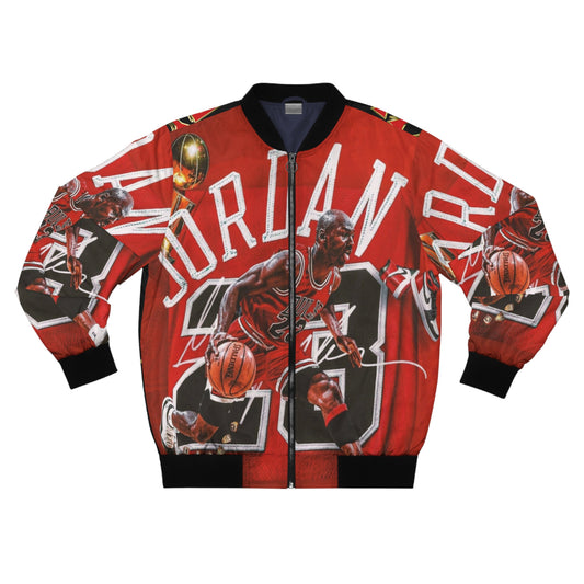 Michael Jordan red Men's AOP Bomber Jacket