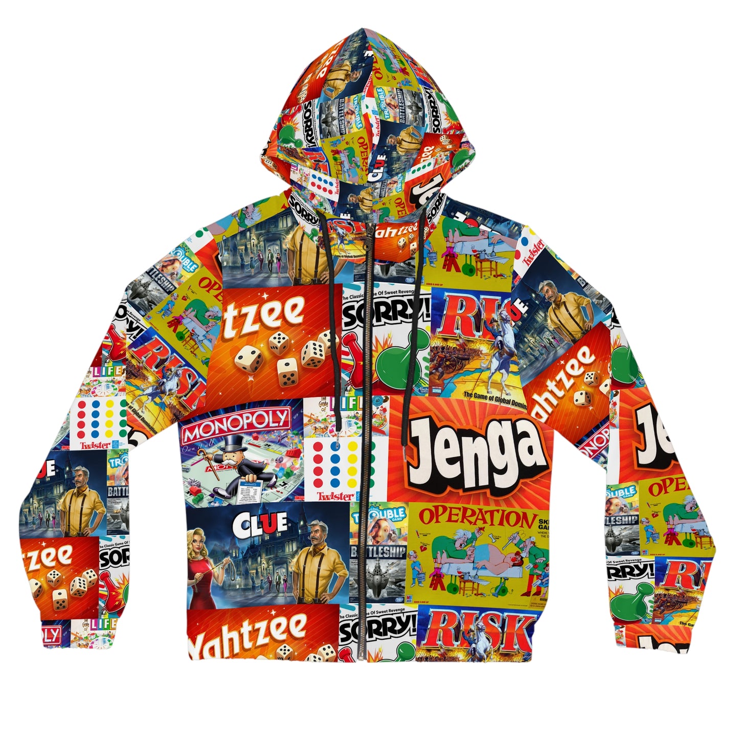 Board game Womens Full-Zip Hoodie (AOP)