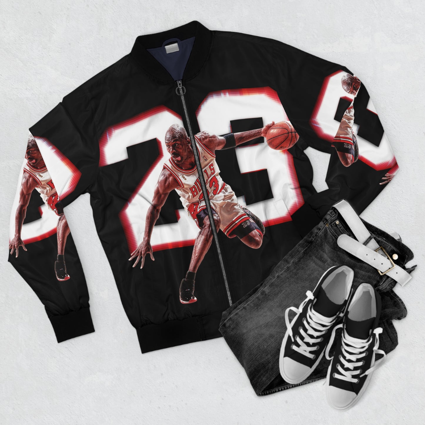 Michael Jordan Men's AOP Bomber Jacket