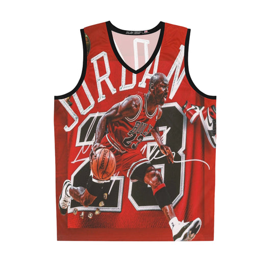 Michael Jordan red all over printed Basketball Jersey