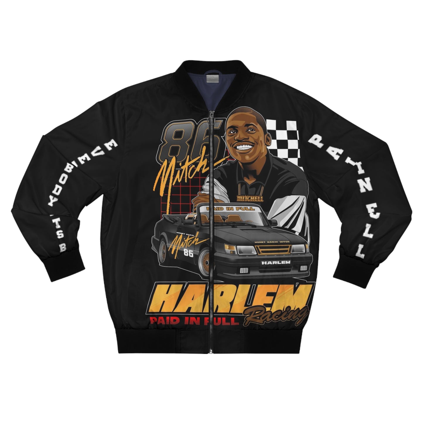 Paid in full,Mitch Men's AOP Bomber Jacket