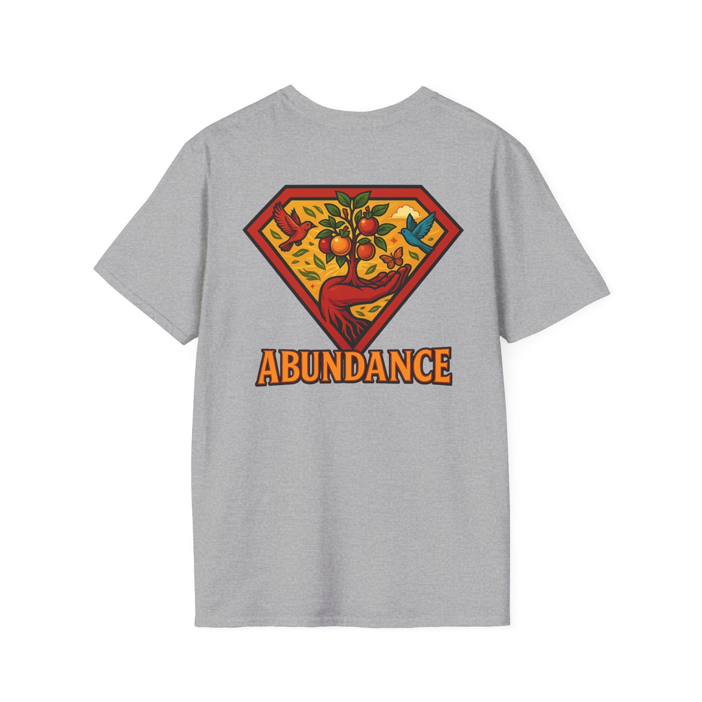 Abundance Superhero T-Shirt, Positive Affirmation Tee, Unisex Gift, Motivational Shirt, Casual Wear, Inspirational Apparel