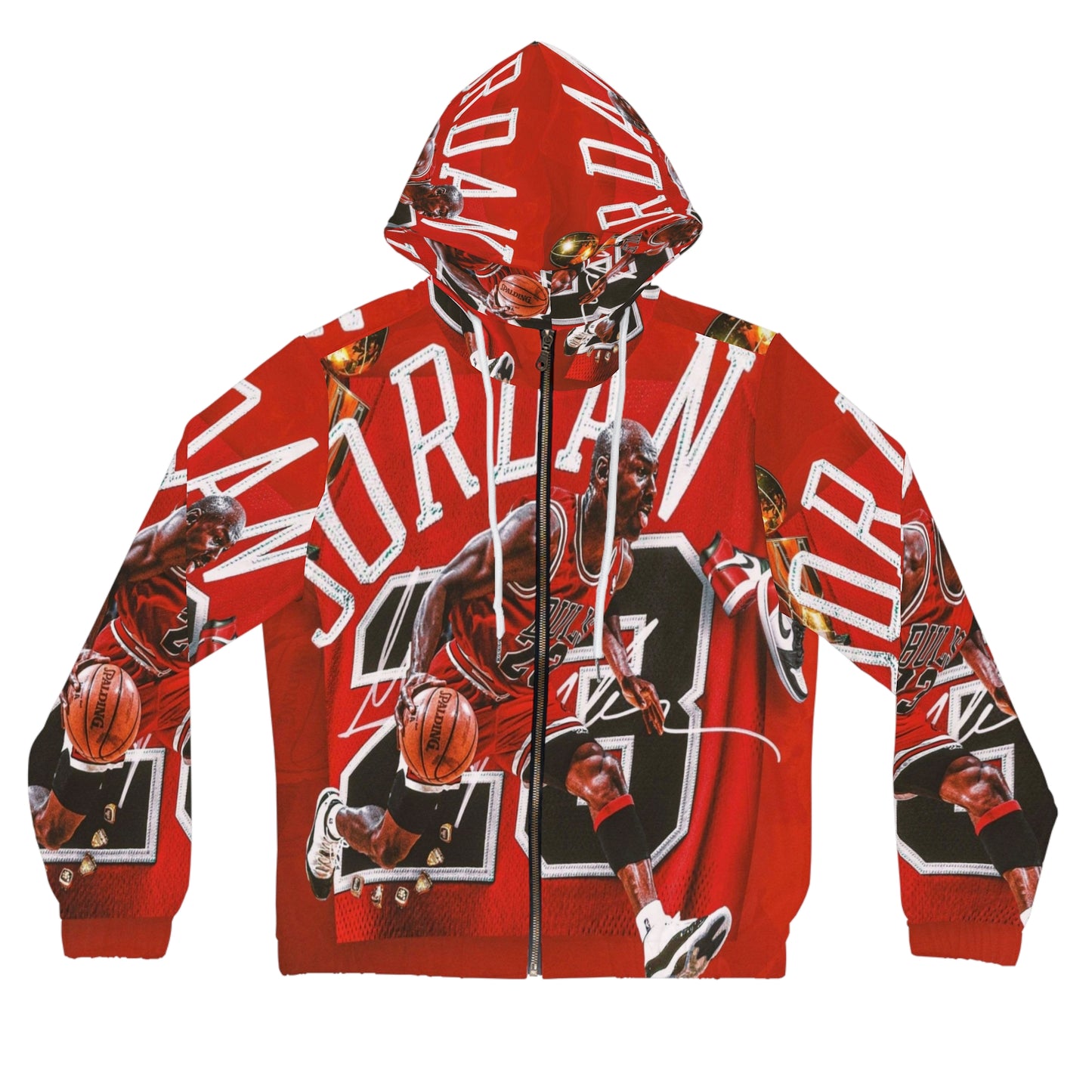 Michael Jordan Womens Full-Zip Hoodie (AOP)