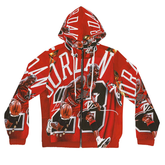 Michael Jordan Womens Full-Zip Hoodie (AOP)