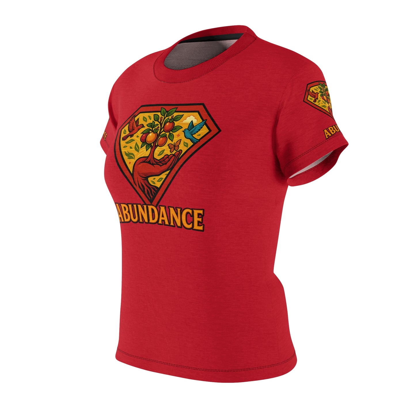 Abundance Vibrant  Women's Tee - Colorful Graphic Shirt for Positive Vibes, Festival Wear, Motivational Gift, Eco-Friendly Apparel