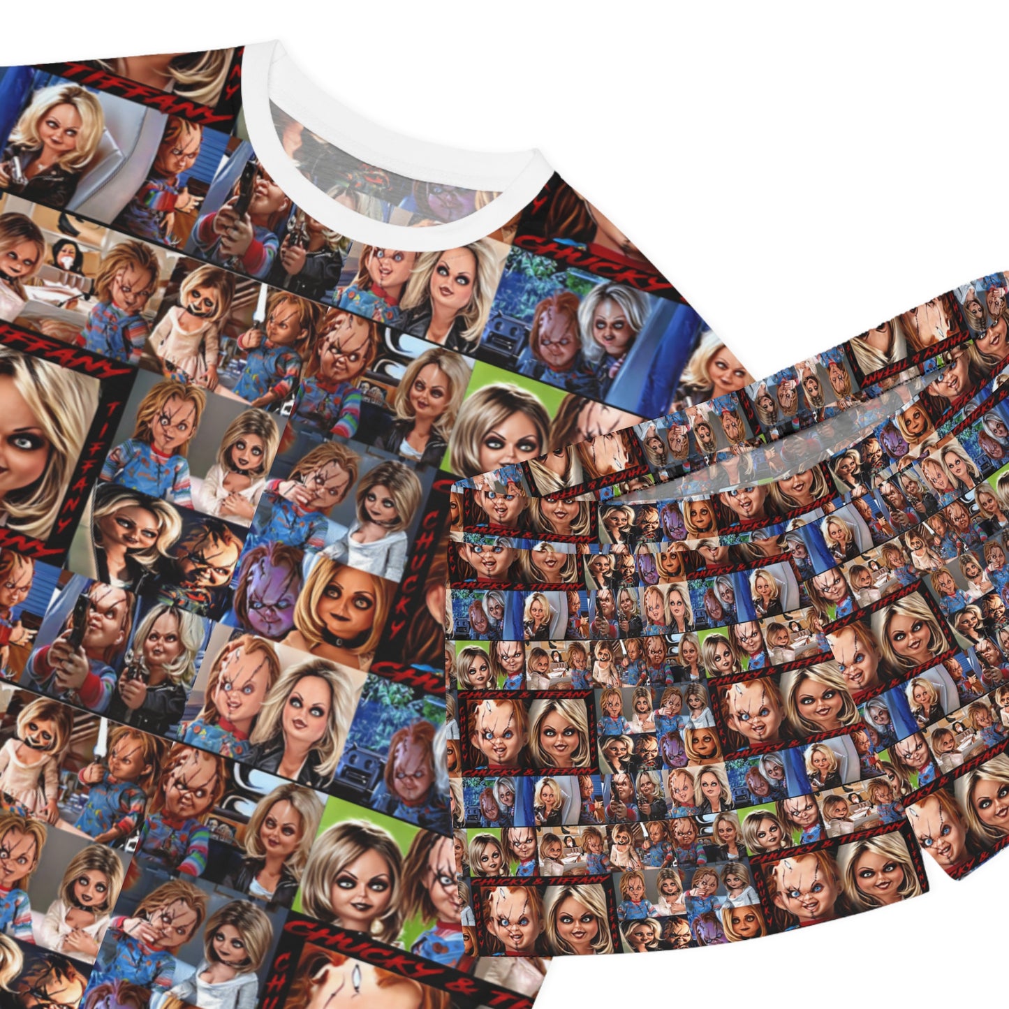 Chucky and bride of Chucky Women's Short Pajama Set (AOP)