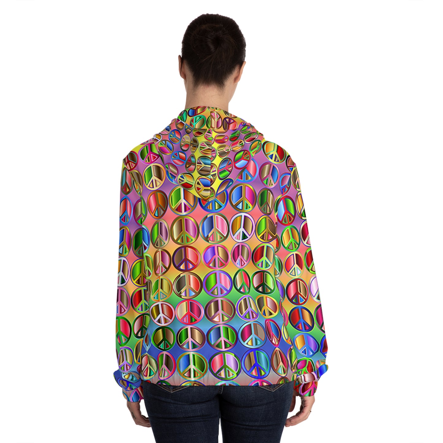 Peace ✌️ Women’s Full-Zip Hoodie (AOP)