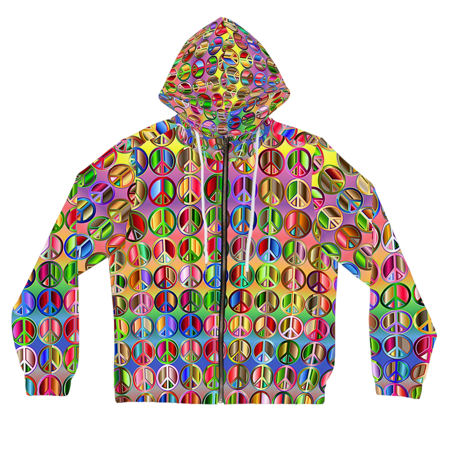 Peace ✌️ Women’s Full-Zip Hoodie (AOP)