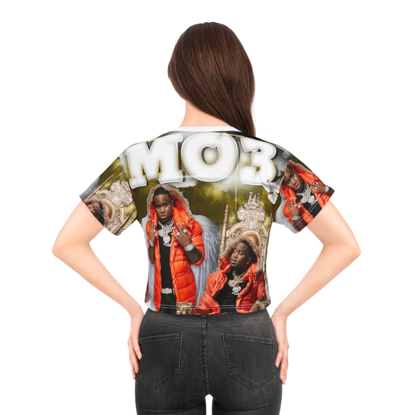 Mo3 AOP Crop Tee