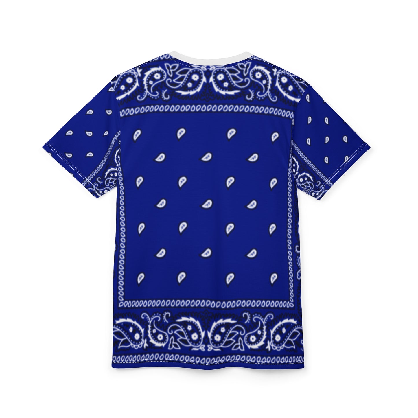 Bandana blue Unisex AOP Cut & Sew Tee