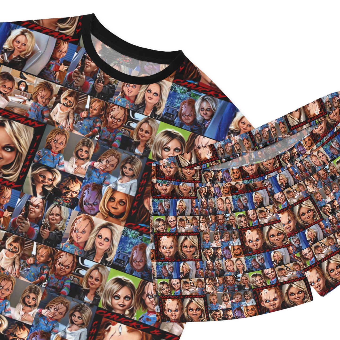 Chucky and bride of Chucky Women's Short Pajama Set (AOP)
