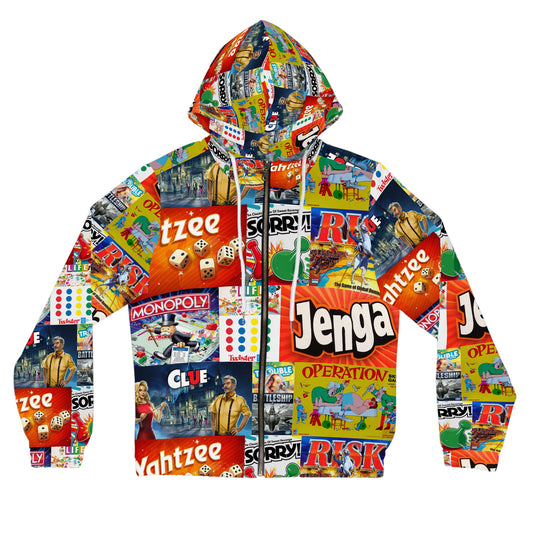 Board game Womens Full-Zip Hoodie (AOP)
