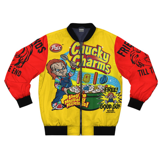 Chucky charms yellow and red Men's Bomber Jacket (AOP)
