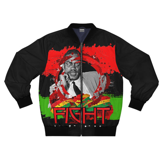 Malcolm x Men's Bomber Jacket (AOP)