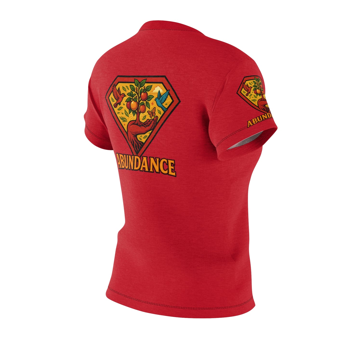 Abundance Vibrant  Women's Tee - Colorful Graphic Shirt for Positive Vibes, Festival Wear, Motivational Gift, Eco-Friendly Apparel