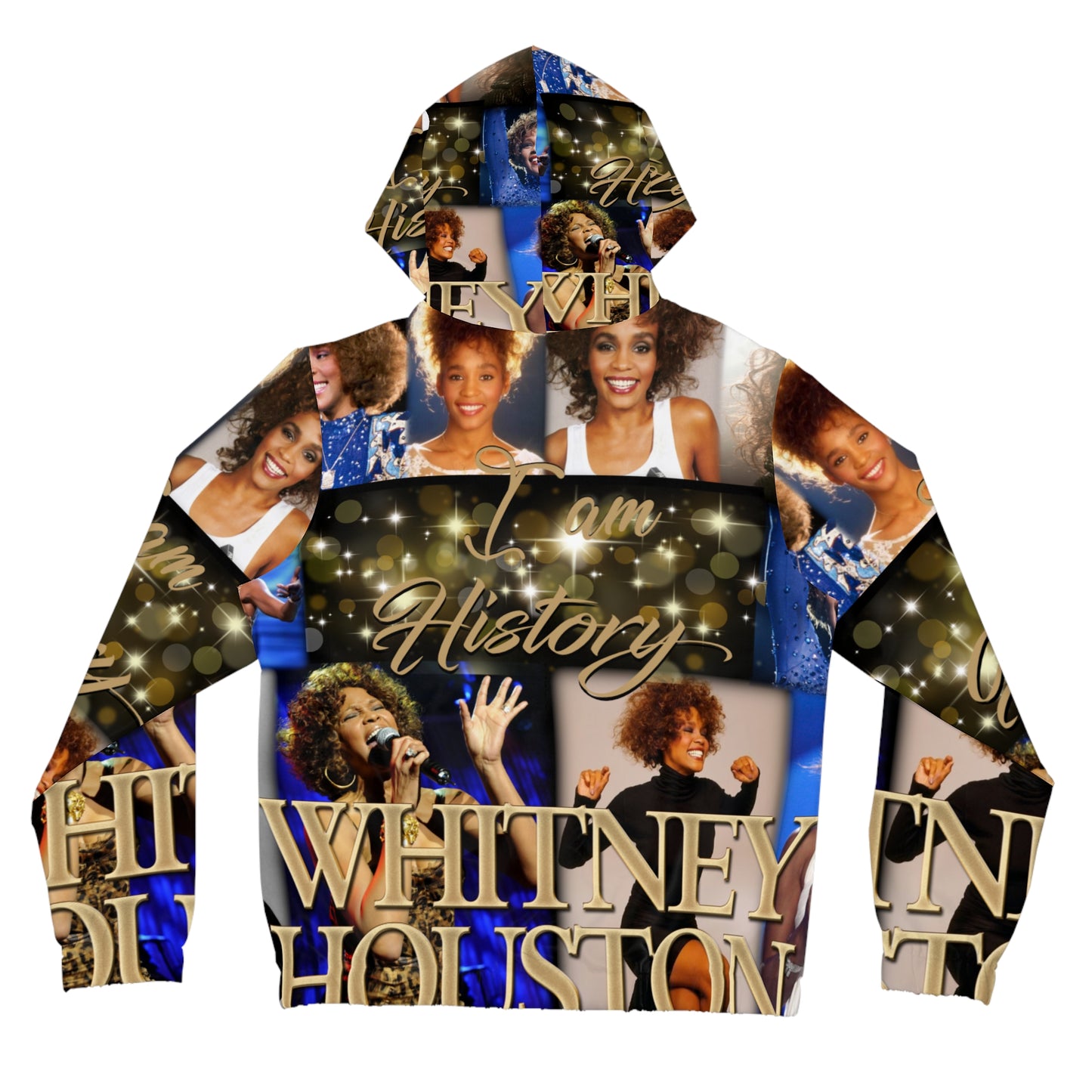 Whitney Houston Womens Full-Zip Hoodie (AOP)