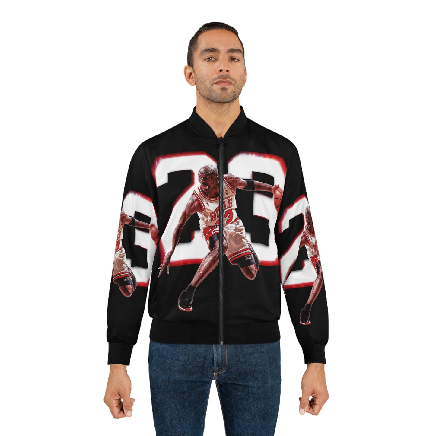 Michael Jordan Men's AOP Bomber Jacket