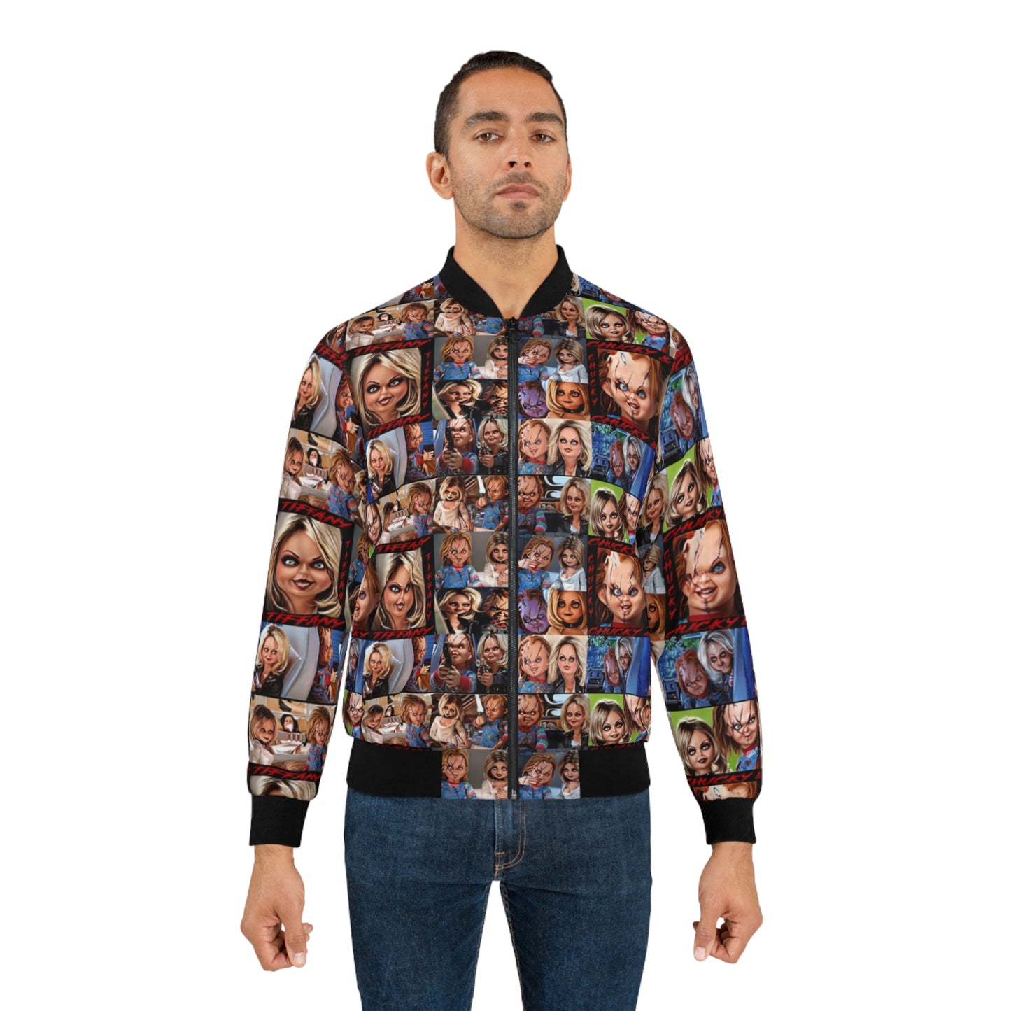 Chucky and Bride of Chucky Men's AOP Bomber Jacket