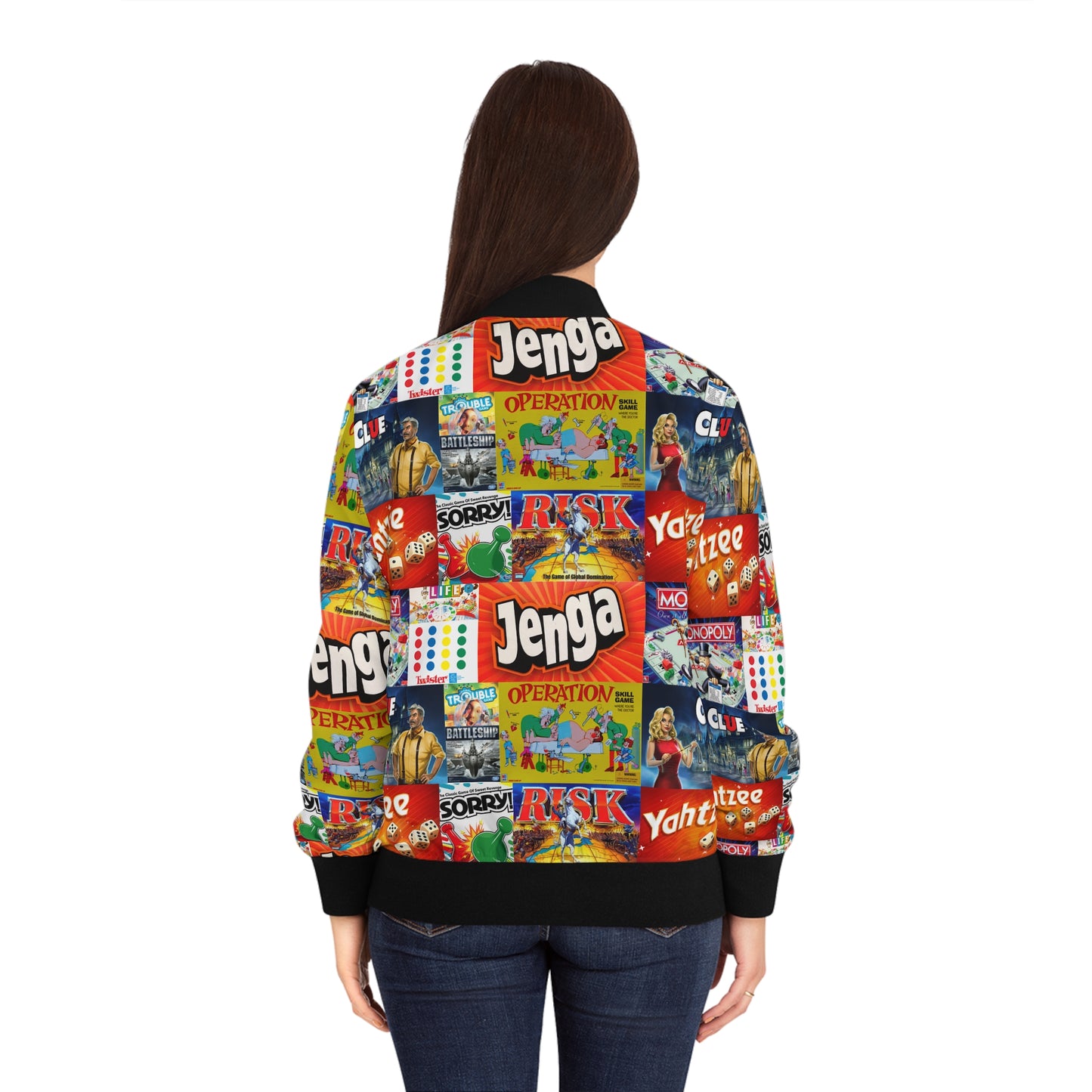 Board game Women's Bomber Jacket (AOP)