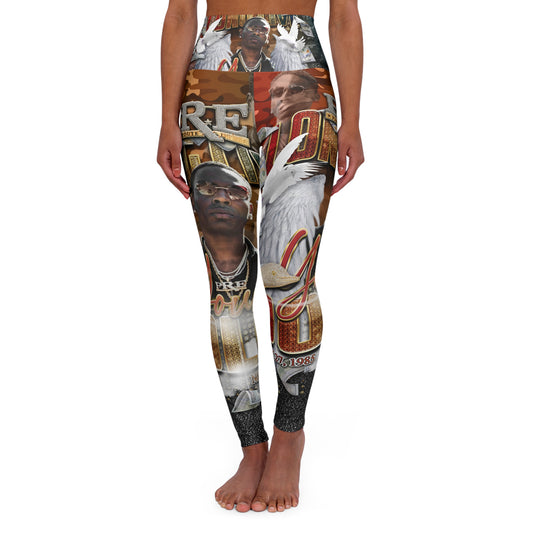 Young Dolph High Waisted Yoga Leggings (AOP)