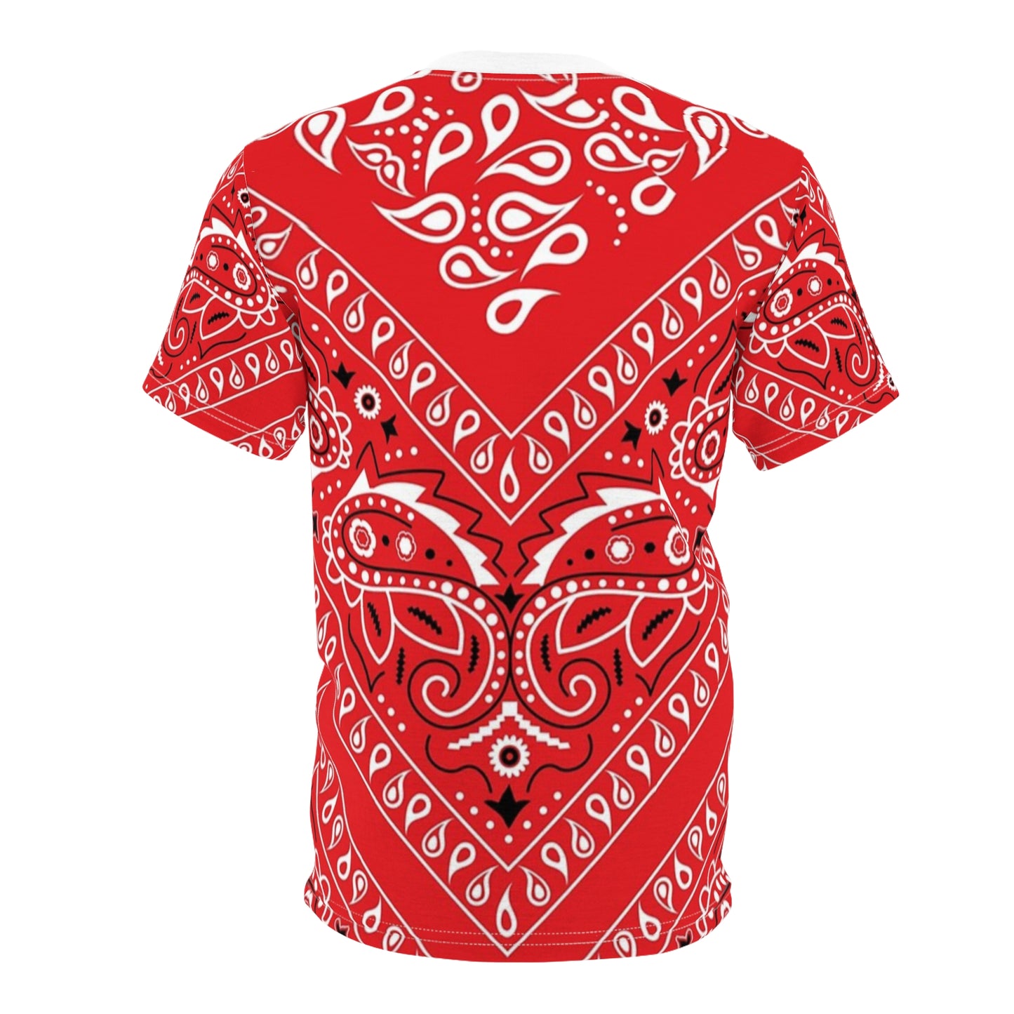 Bandana red Unisex AOP Cut & Sew Tee