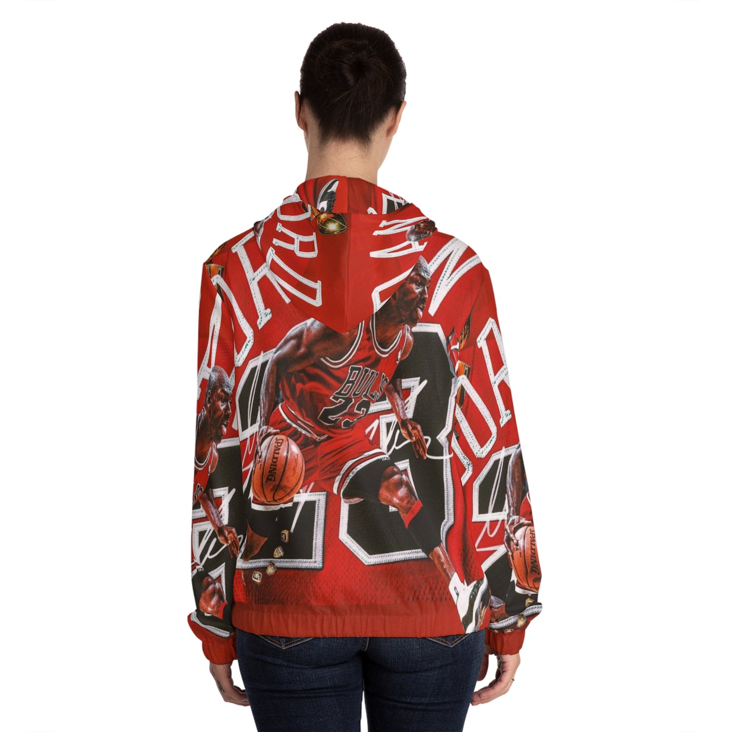Michael Jordan Womens Full-Zip Hoodie (AOP)