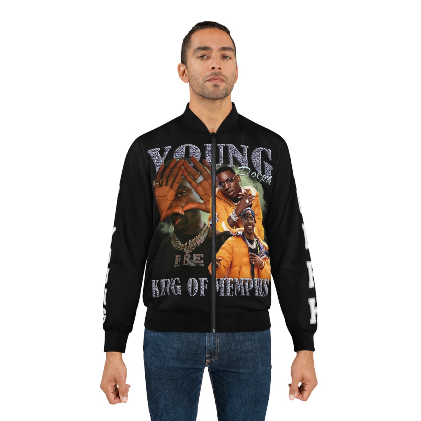 Young Dolph Men's Bomber Jacket (AOP)