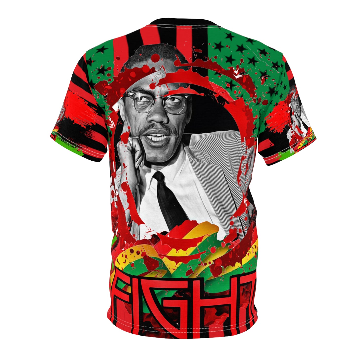 Malcolm x Unisex Cut & Sew Tee (AOP)