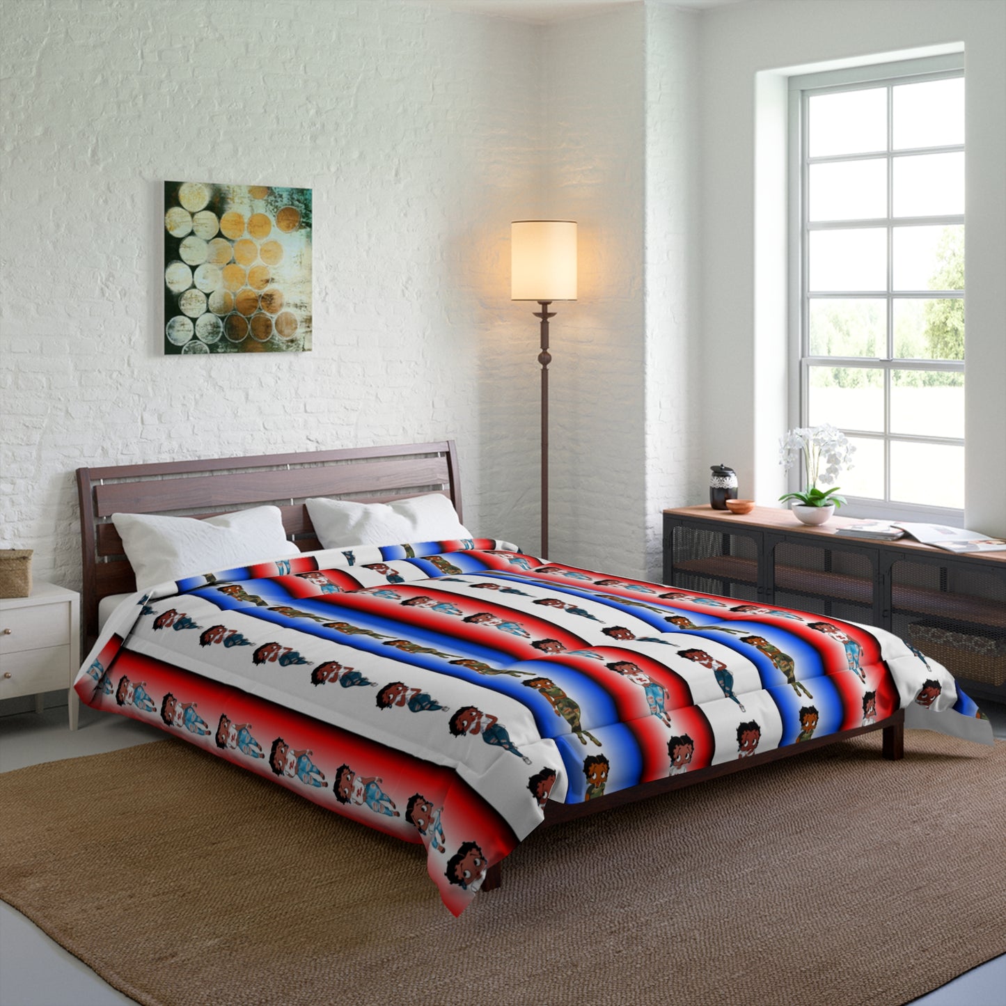 Betty boop red white and blue Comforter