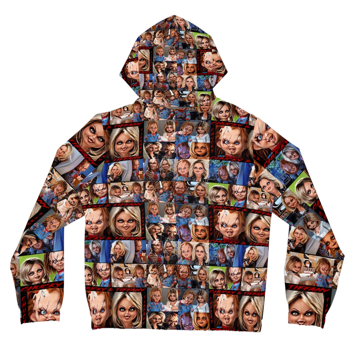 Chucky and Bride of Chucky Womens Full-Zip Hoodie (AOP)