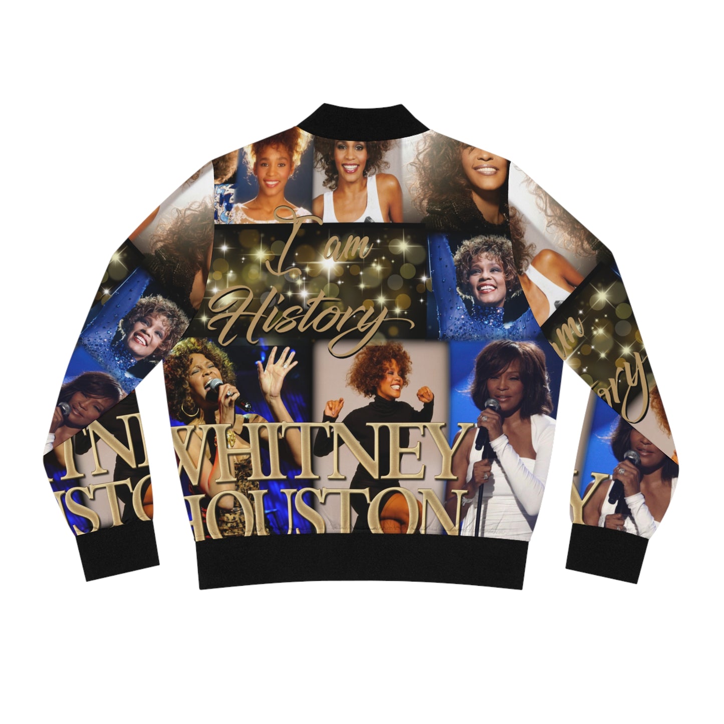 Whitney Houston Women's Bomber Jacket (AOP)