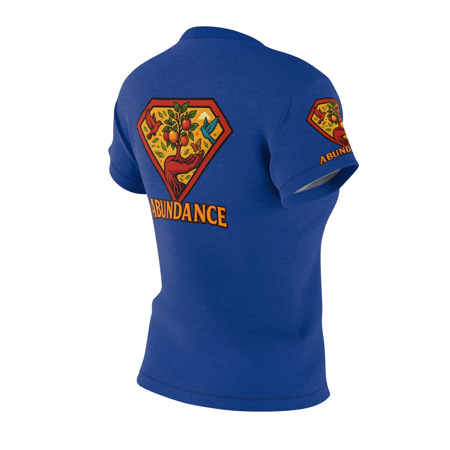 Abundance Vibrant Women's Tee - Colorful Graphic Shirt for Positive Vibes, Festival Wear, Motivational Gift, Eco-Friendly Apparel