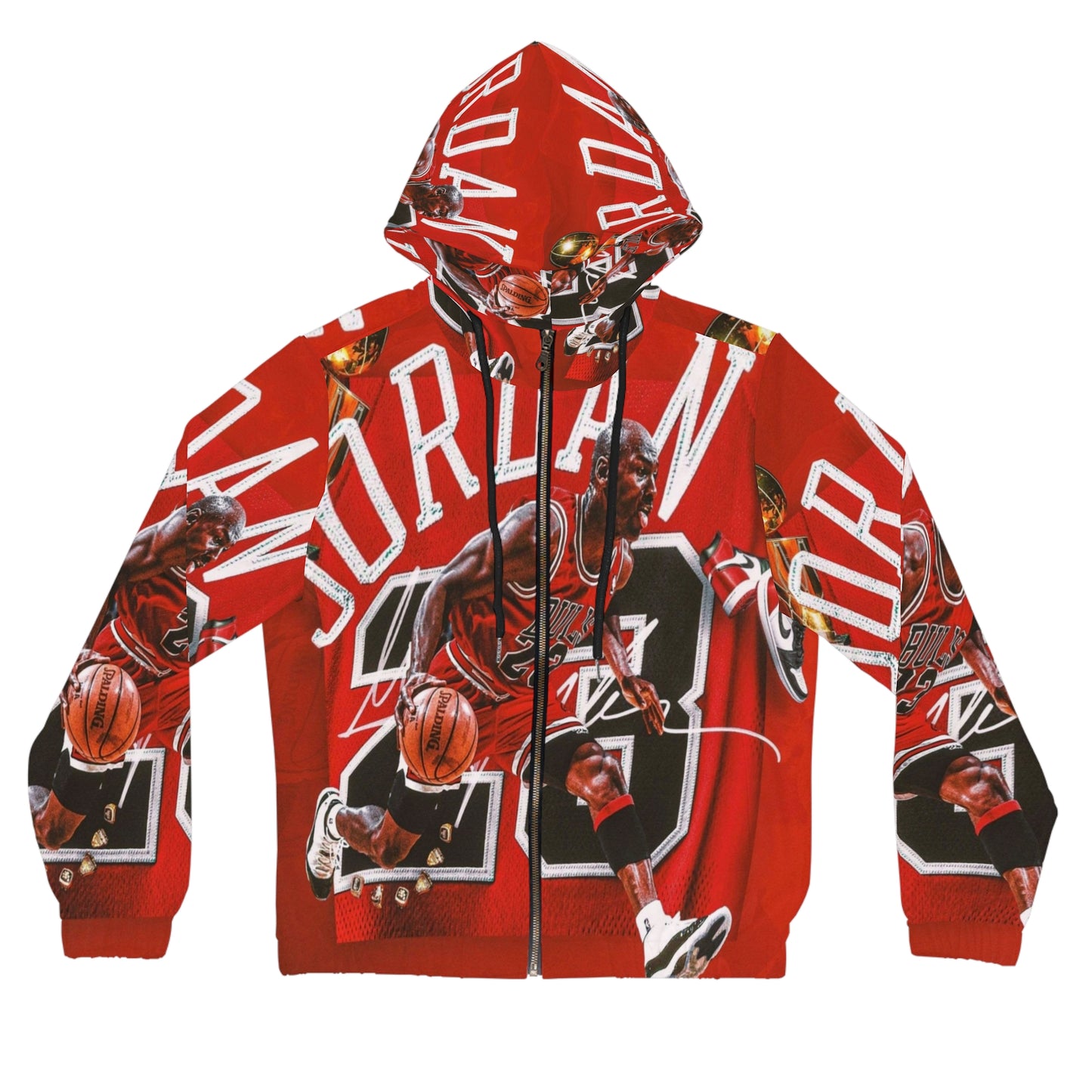 Michael Jordan Womens Full-Zip Hoodie (AOP)